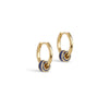 ENAMEL Copenhagen Øredobber, Enamel Tokens Circle Earrings Navy Blue