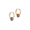 ENAMEL Copenhagen Øredobber, Enamel Tokens Flower Earrings Bordeaux