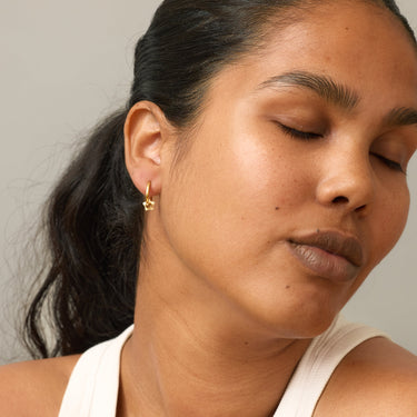 ENAMEL Copenhagen Øredobber, Enamel Tokens Star Earrings Daisy