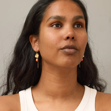ENAMEL Copenhagen Øredobber, Kai Earrings Light Coral