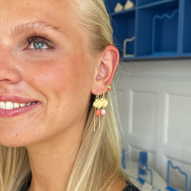 ENAMEL Copenhagen Øredobber, Kai Earrings Light Coral