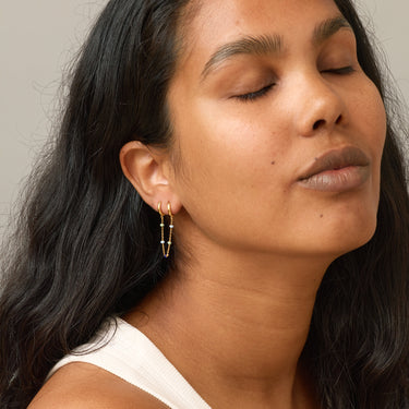 ENAMEL Copenhagen Øredobber, Lola Chain One Piece Earrings Earthtone