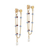 ENAMEL Copenhagen Øredobber, Lola Pearl Earrings Blue Wine