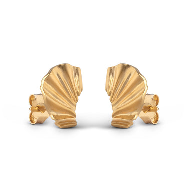 ENAMEL Copenhagen Øredobber, Mini Wave Earrings Gold Plated