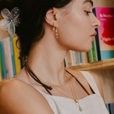 ENAMEL Copenhagen Øredobber, Organic Heart Earrings Meadow