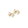 ENAMEL Copenhagen Øredobber, Organic Moon Earrings Gold Plated