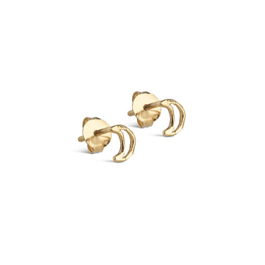 ENAMEL Copenhagen Øredobber, Organic Moon Earrings Gold Plated