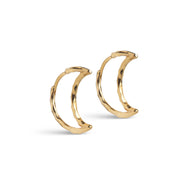 ENAMEL Copenhagen Øredobber, Organic Moon Medium Earrings Gold Plated