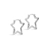 ENAMEL Copenhagen Øredobber, Organic Star Medium Earrings Silver Plated