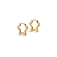 ENAMEL Copenhagen Øredobber, Organic Star Small Earrings Gold Plated