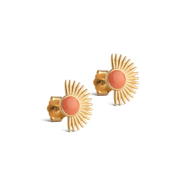 ENAMEL Copenhagen Øredobber, Soleil Earrings Light Coral