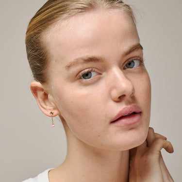 ENAMEL Copenhagen Øredobber, Sunshine Drop Earrings Pink