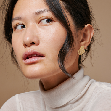 ENAMEL Copenhagen Øredobber, Wave Earrings Gold Plated