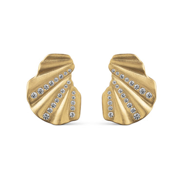 ENAMEL Copenhagen Øredobber, Wave CZ Earrings Clear CZ