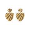 ENAMEL Copenhagen Øredobber, Wave Heart Earrings Gold Plated
