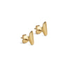 ENAMEL Copenhagen Øredobber, Wave Leaf Earrings Gold Plated
