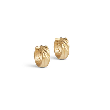 ENAMEL Copenhagen Øredobber, Wave Mini Earrings Gold Plated