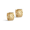 ENAMEL Copenhagen Øredobber, Wave Wide, Medium Earrings Gold Plated