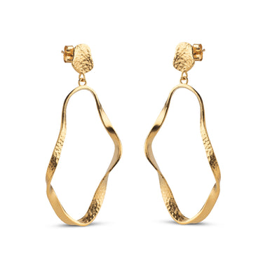 ENAMEL Copenhagen  Øreringer, Aloma Large Earrings 925S/GP/M