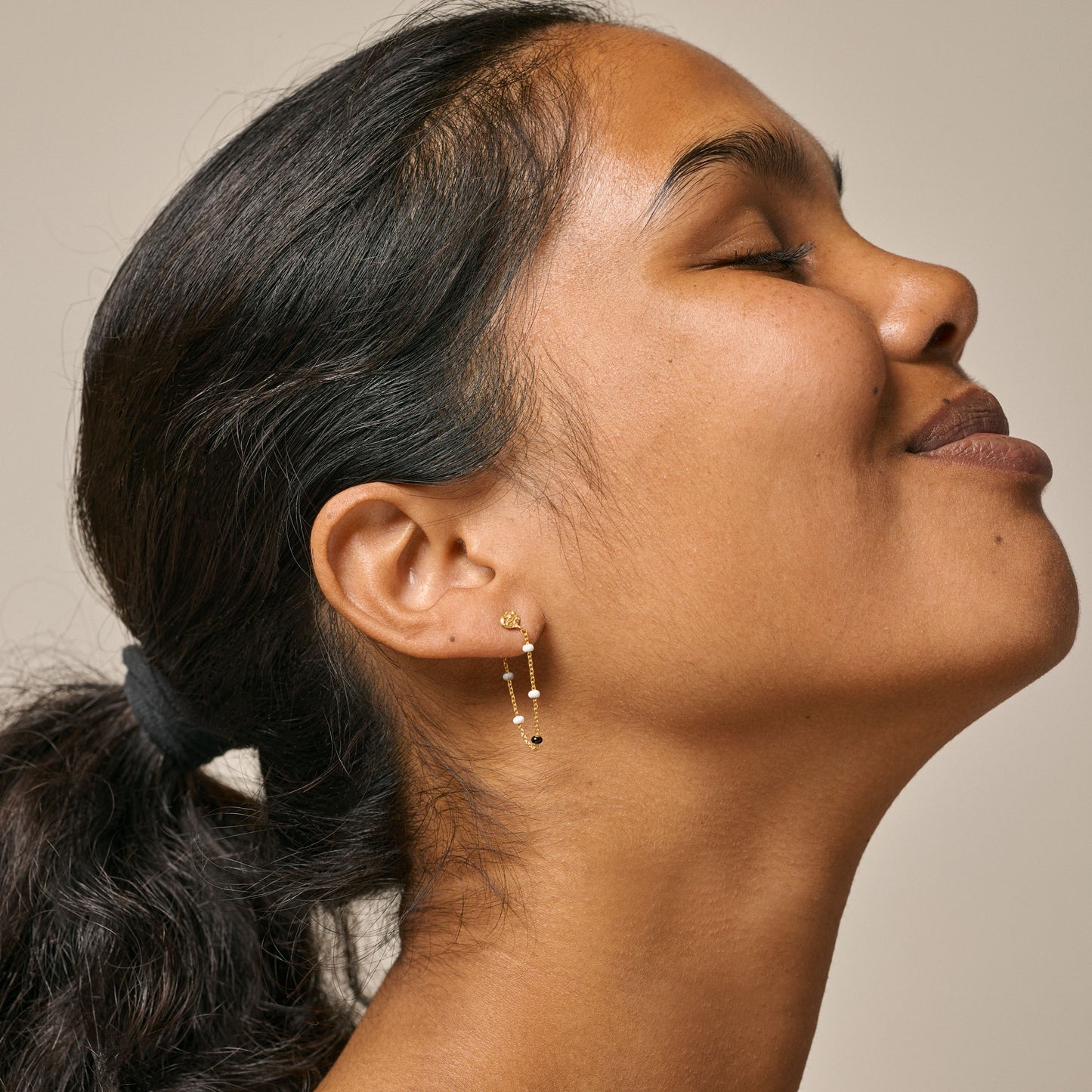 ENAMEL Copenhagen Øreringer, Lola Earrings Salt'n'Pepper