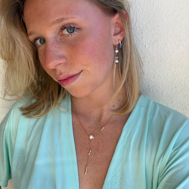 ENAMEL Copenhagen Øreringer, Sofia Earrings Marine