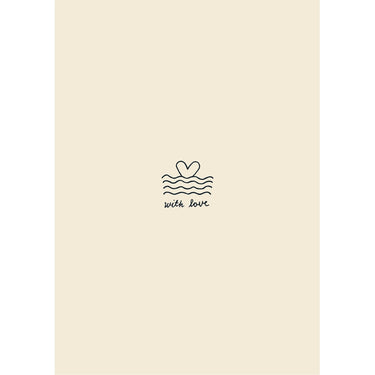 ENAMEL Copenhagen Postcard A6 Complimentary POS Display HEART