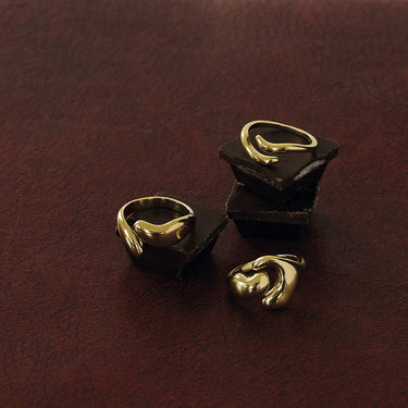 ENAMEL Copenhagen Ring, Neli Rings 925S/GP