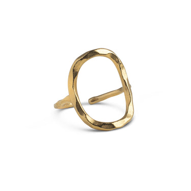 ENAMEL Copenhagen Ring, Organic Arena Rings Gold Plated