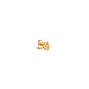 ENAMEL Copenhagen Stud, Organic Clover Mini - Single Earrings 925S/GP/M