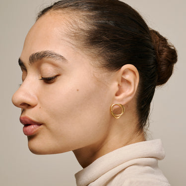 ENAMEL Copenhagen Studs, Bellu Earrings 925S/GP