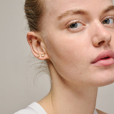 ENAMEL Copenhagen Studs, Mini Sunshine Earrings Daisy