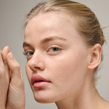 ENAMEL Copenhagen Studs, Mini Sunshine Earrings Steel Blue