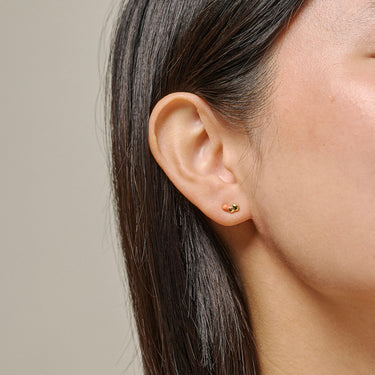 ENAMEL Copenhagen Studs, Nara Earrings Light Coral
