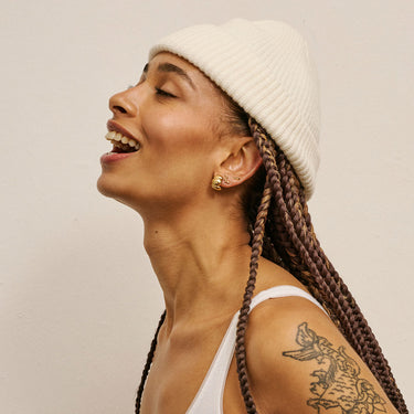 ENAMEL Copenhagen Studs, Nara Long Earrings 925S/GP