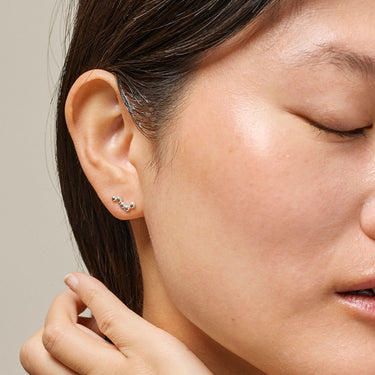 ENAMEL Copenhagen Studs, Nara Long Earrings 925S