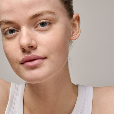 ENAMEL Copenhagen Studs, Organic Clover Mini Earrings 925S/M