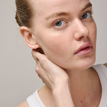 ENAMEL Copenhagen Studs, Protective Cross Earrings 925S