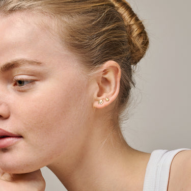 ENAMEL Copenhagen Studs, Small Sunshine Earrings 925S/GP