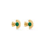 ENAMEL Copenhagen Øredobbers, Soleil Earrings 42 Petrol Green