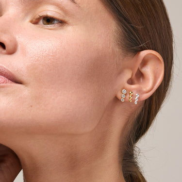 ENAMEL Copenhagen Studs, Trinity Earrings 925S