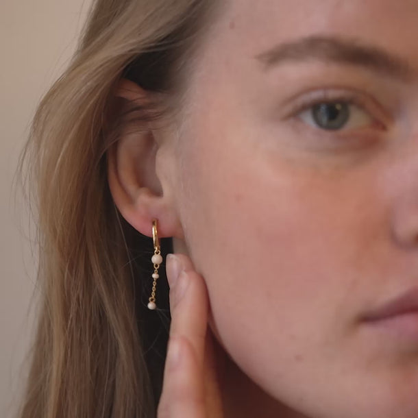 ENAMEL Copenhagen Hoops, Lola Bold Earrings Daisy