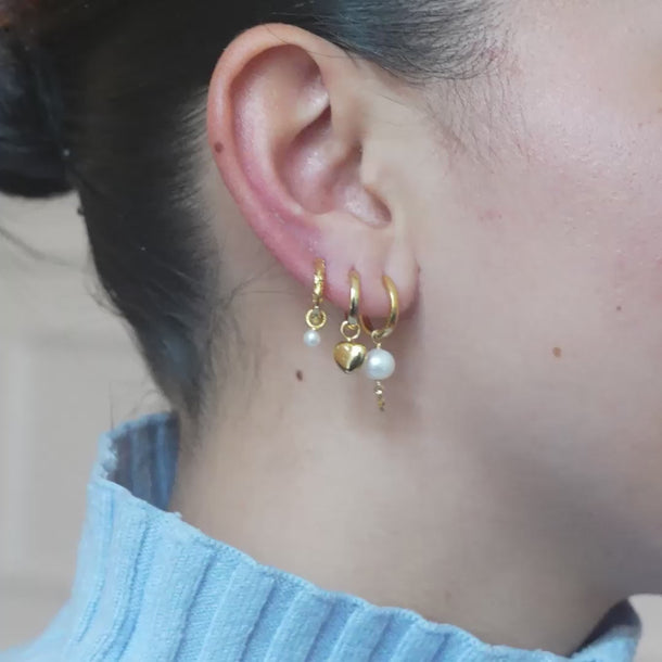 ENAMEL Copenhagen  Hoops, Cara Earrings Pearls