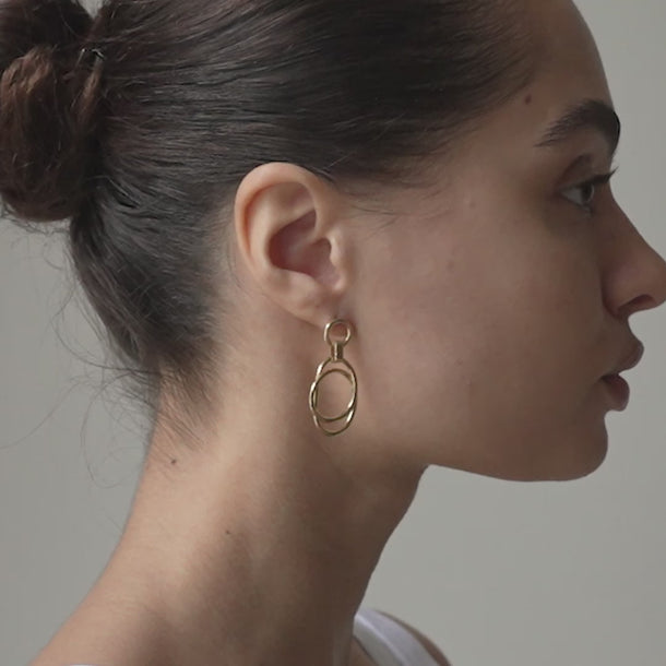 ENAMEL Copenhagen Øredobber, Carina Earrings 925S/GP