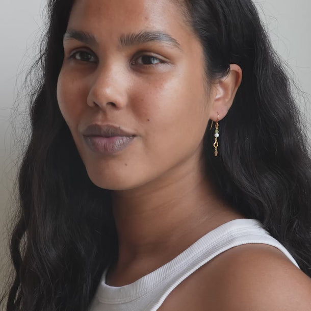 ENAMEL Copenhagen Øredobber, Organic Heart Earrings Meadow