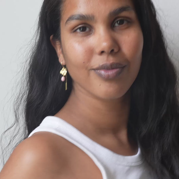 ENAMEL Copenhagen Øredobber, Kai Earrings Powder Pink