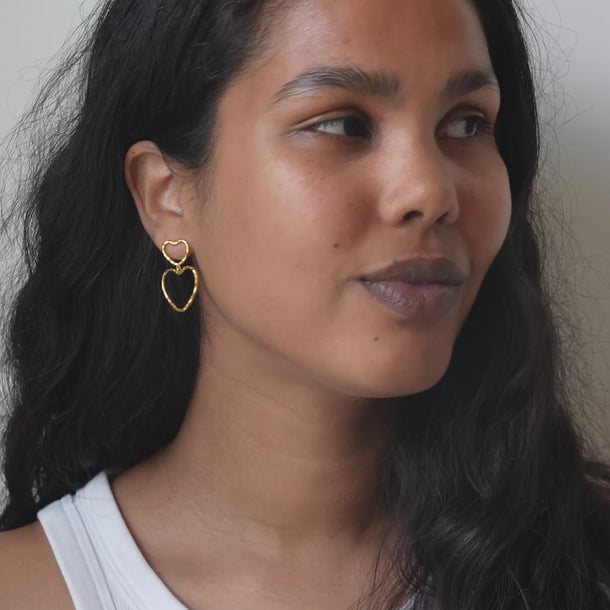 ENAMEL Copenhagen Øredobber, Organic Lovelink Earrings Gold Plated