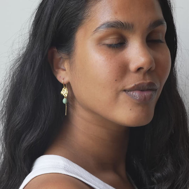ENAMEL Copenhagen Øredobber, Kai Earrings Sage
