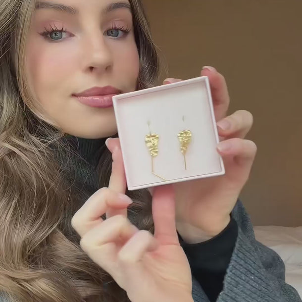 ENAMEL Copenhagen Øredobber, Kim Earrings 925S/GP/M