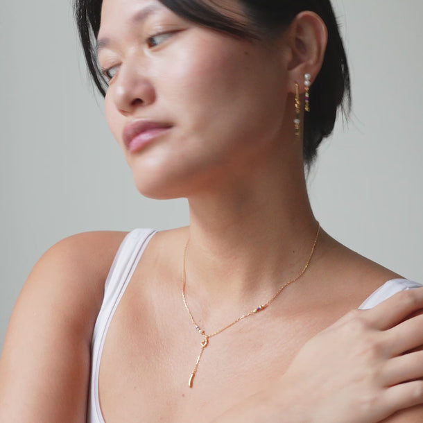 ENAMEL Copenhagen Earrings, Nara Miyuki Earrings Khaki