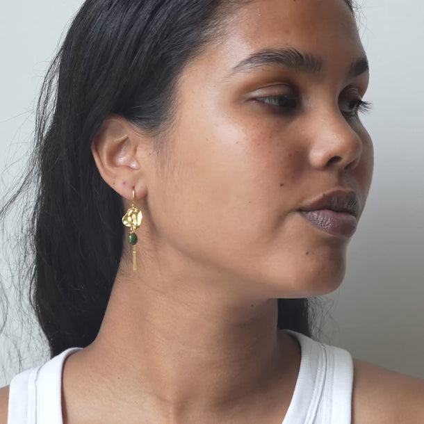ENAMEL Copenhagen Øredobber, Kai Earrings Khaki